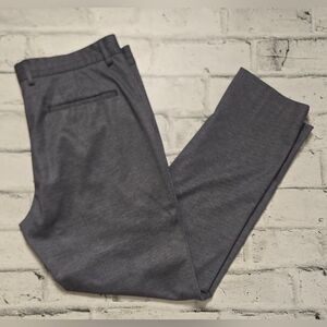 CMTLAB Slim Fit Gray Micro-Check Dress Pants Men’s 34x30